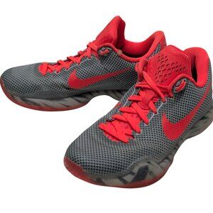 Nike Kobe 10 X Bright Crimson Gray Men's Size 9.5 Shoes Sneakers - READ